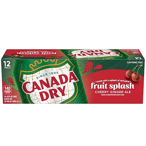 Miniatura 2 de Canada Dry Cherry Gingerale Fruit Splash 12oz, paquete de 12