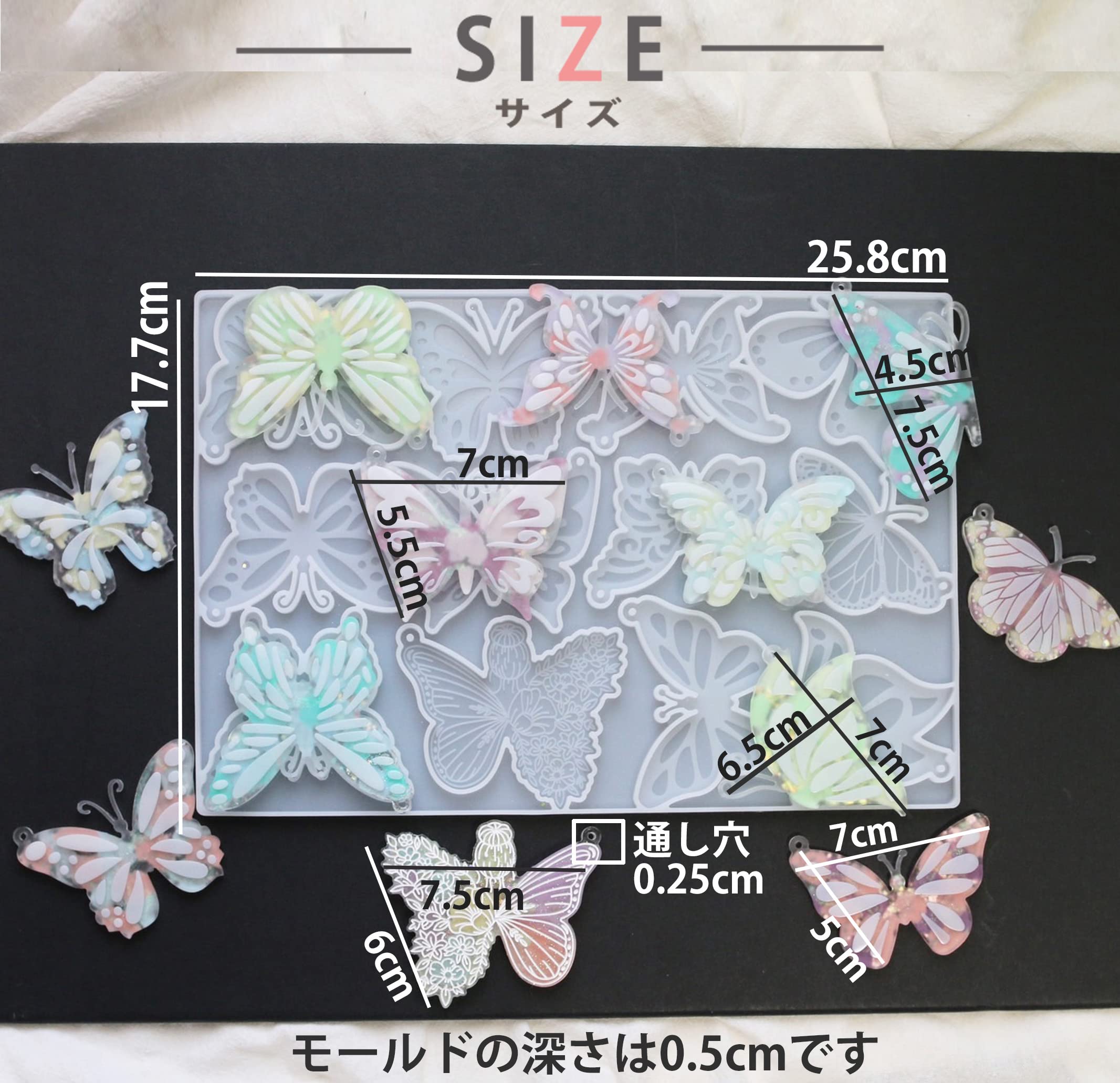 ヘアゴム レジン オーバル型 天然石レッドジェイドとミニミニ薔薇と