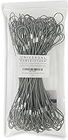 Vista 7 de Correas de cable de 14" (paquete de 100) - Resistentes, ajustables, premontadas, resistentes a manipulaciones - Adaptadores seguros para pantalla