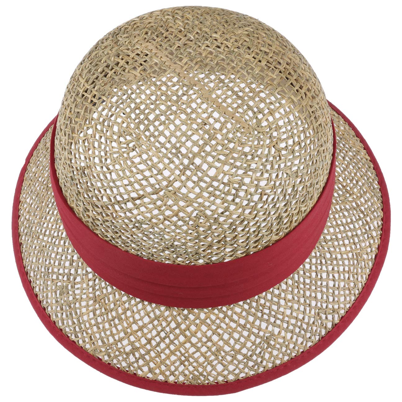 Seeberger Cloche de Paja Zostera Mujer - Sombrero Playa Sol para el jardín Verano Primavera/Verano