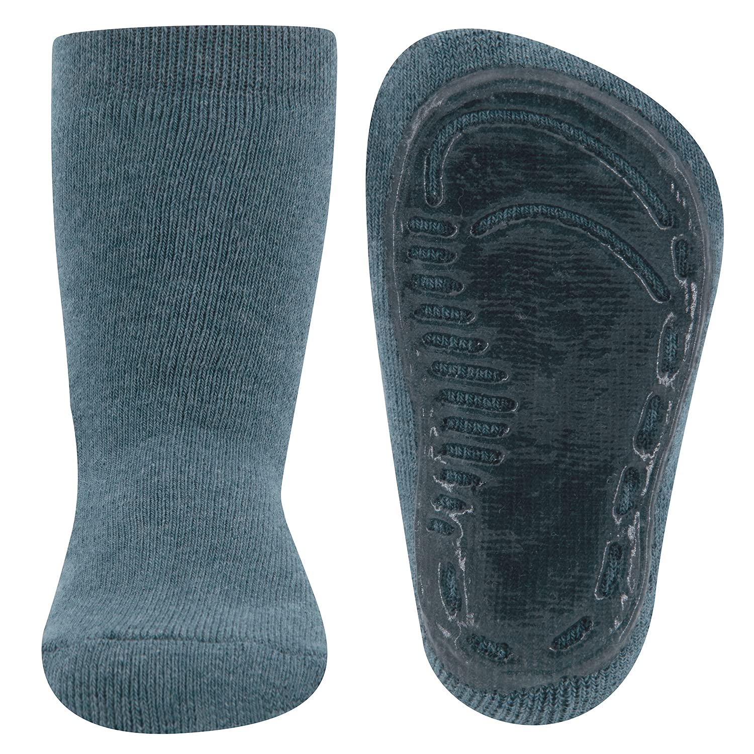 EWERS 2er Pack Uni Stoppersocken SoftStep, Socken mit Antirutschsohle für Jungen und Mädchen, Anti-Rutsch-Socken mit Gummisohle, MADE IN GERMANY, 2 Paar rutschfeste Kindersocken