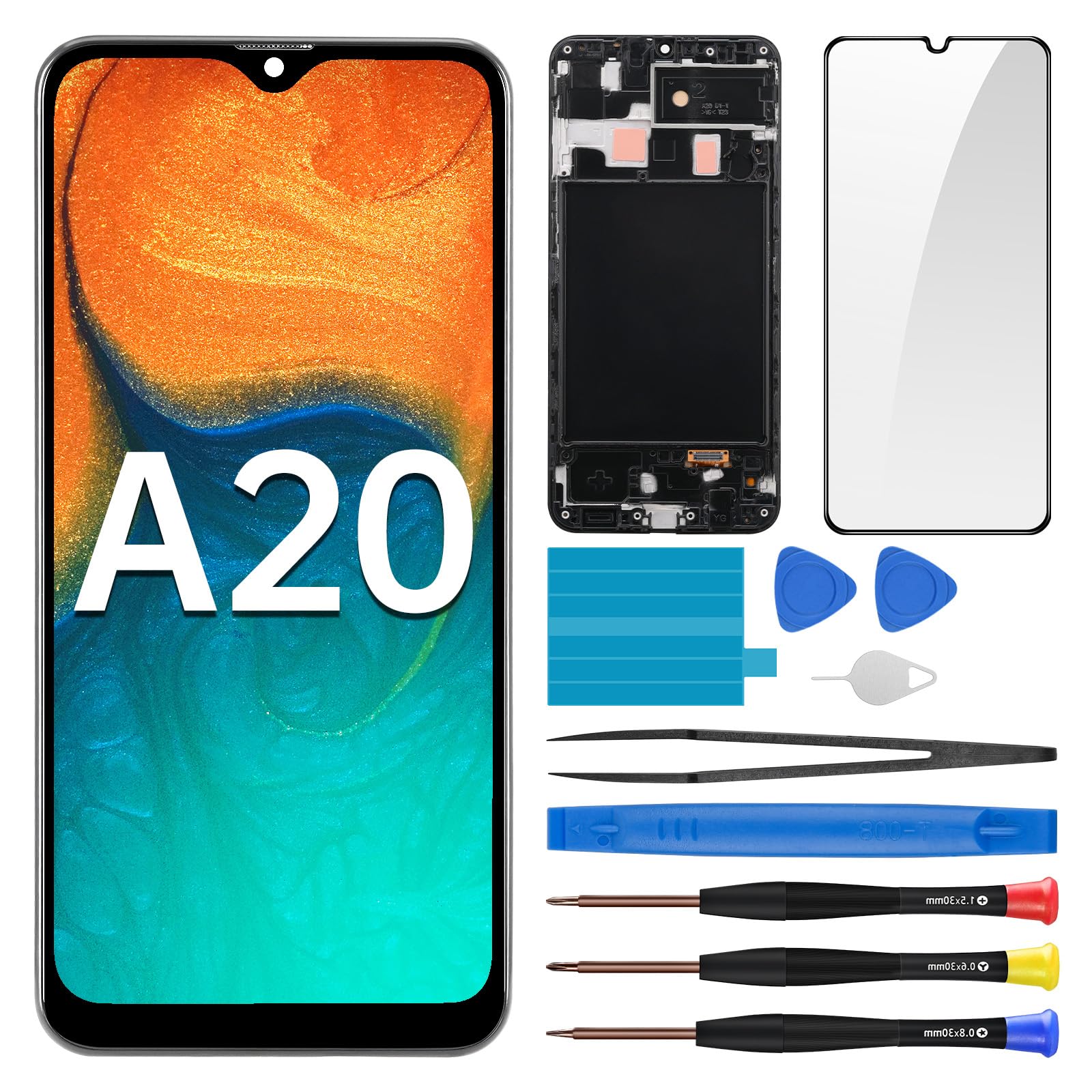 galaxy A20 30台セット Amazon.com: BESJMYT for Samsung Galaxy A20 Screen Replacement with