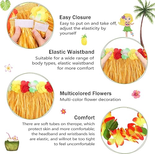 Miniatura 3 de Conjunto de disfraz hawaiano de 118in para niñas