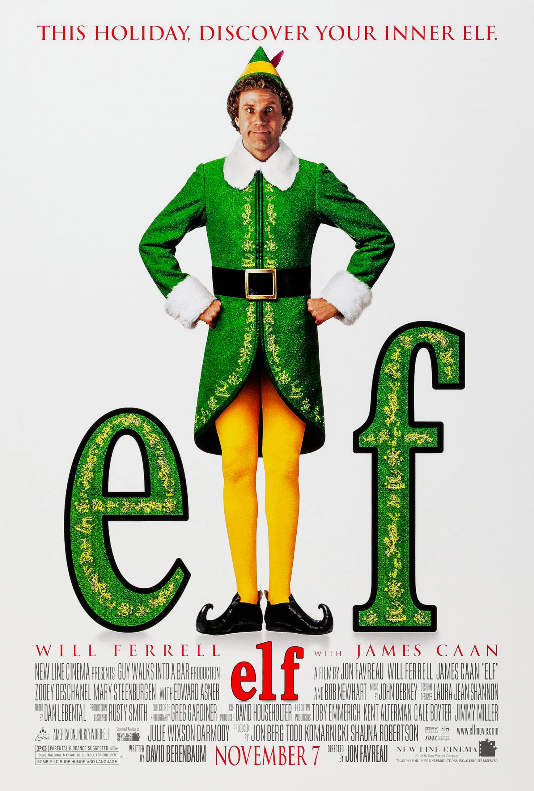 Elf Christmas | Movie | Poster Print Wall Art Image Home Decor Artworks in Different Sizes