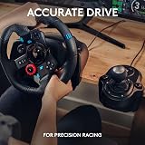 Logitech G G29 SE Driving Force Racing Wheel and Pedals, Force Feedback, Real Leather Driving Force Shifter - Sim Steering Wheel, Pedals, Gear stick for PS5, PS4 and PC, Mac - Black - 3