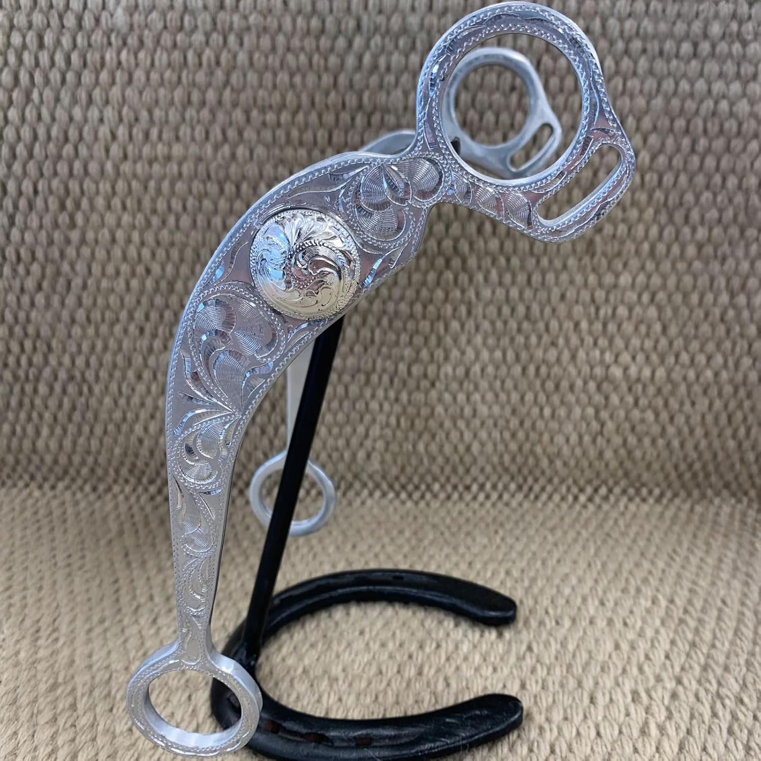 Reinsman 746E Pro Horseman California Stage D Curb Style Equestrian Horse Bit with 5" Ported Sweet Iron Mouthpiece & 8 1/2" Cheeks