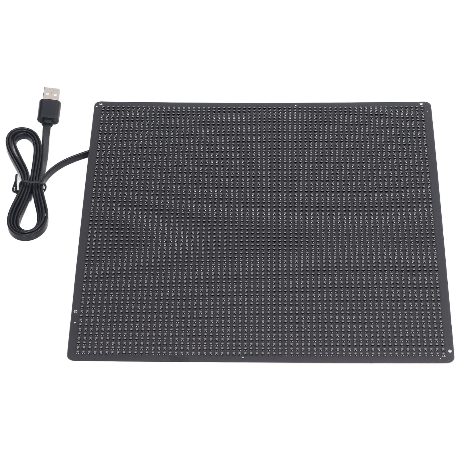 Hyuduo Ekran Wyświetlania LED, Interfejs USB, Kontrola Aplikacji, 64x64 Programowalny Znak LED, dla Znaków Odblaskowych, Nazw, Odznaki