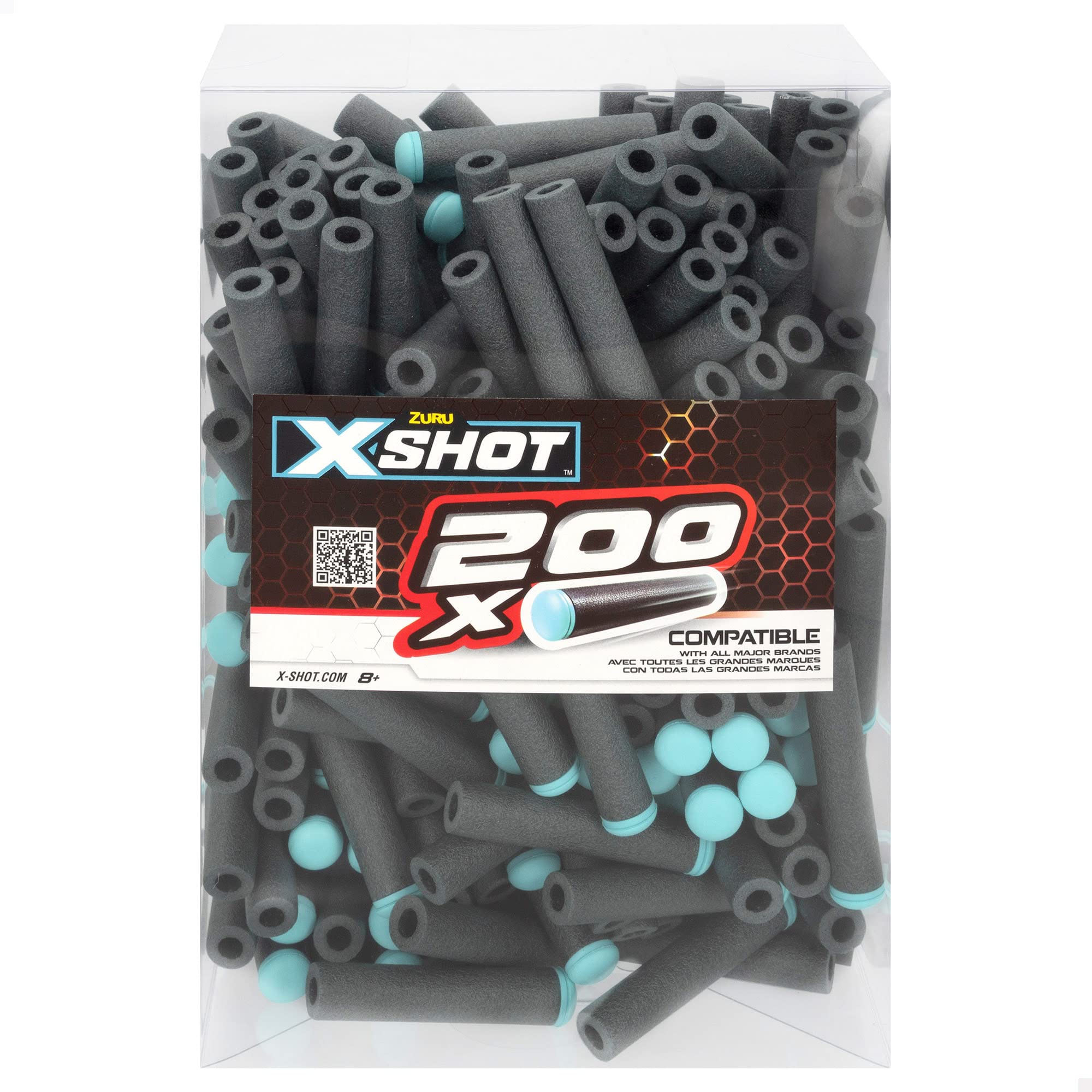 COLORBABY X-Shot, Pack de 200 dardos de espuma para pistolas de juguete, Dardos de gomaespuma de repuesto para pistolas (46926)