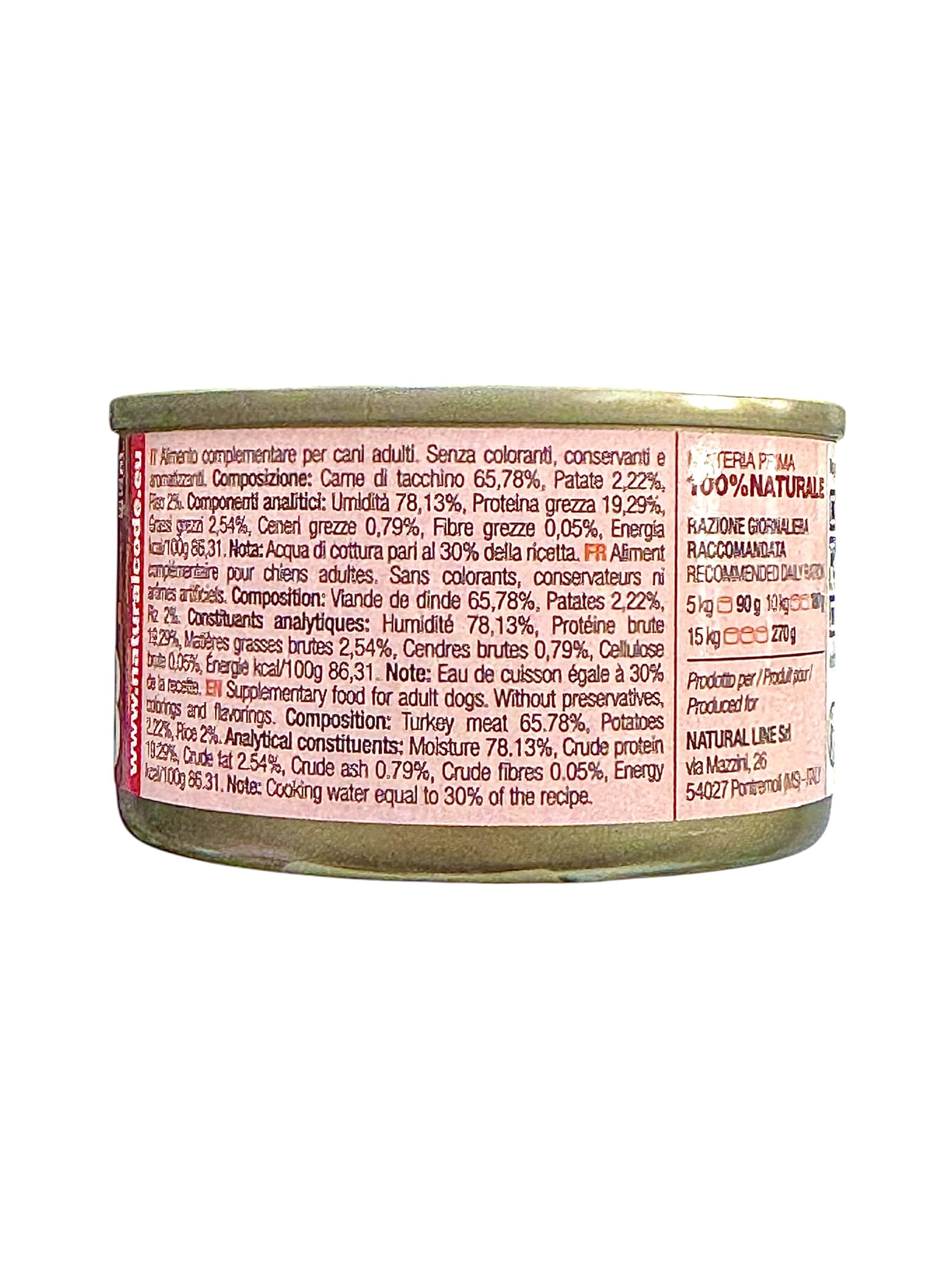 Cibo umido Natural Code Dog 03 Tacchino e Patate | 24 x 85 g