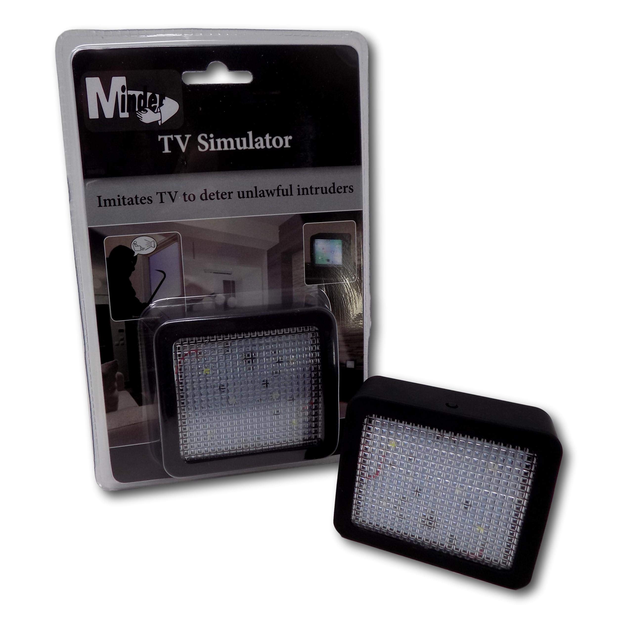 Minder Battery Powered Fake Dummy TV Simulator Home Security Crime Prevention Device Theft Burglary Deterrent (Without Batteries)