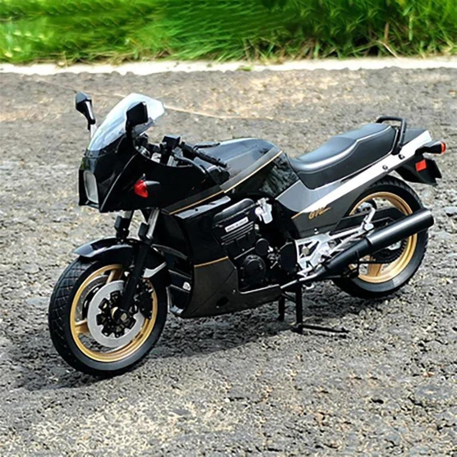 SEYXF Motorbike Toy 1/12 Motorcycle Model Simulation Alloy Toy for Kawasaki GPZ 900R GPZ900R(Black- Silver)