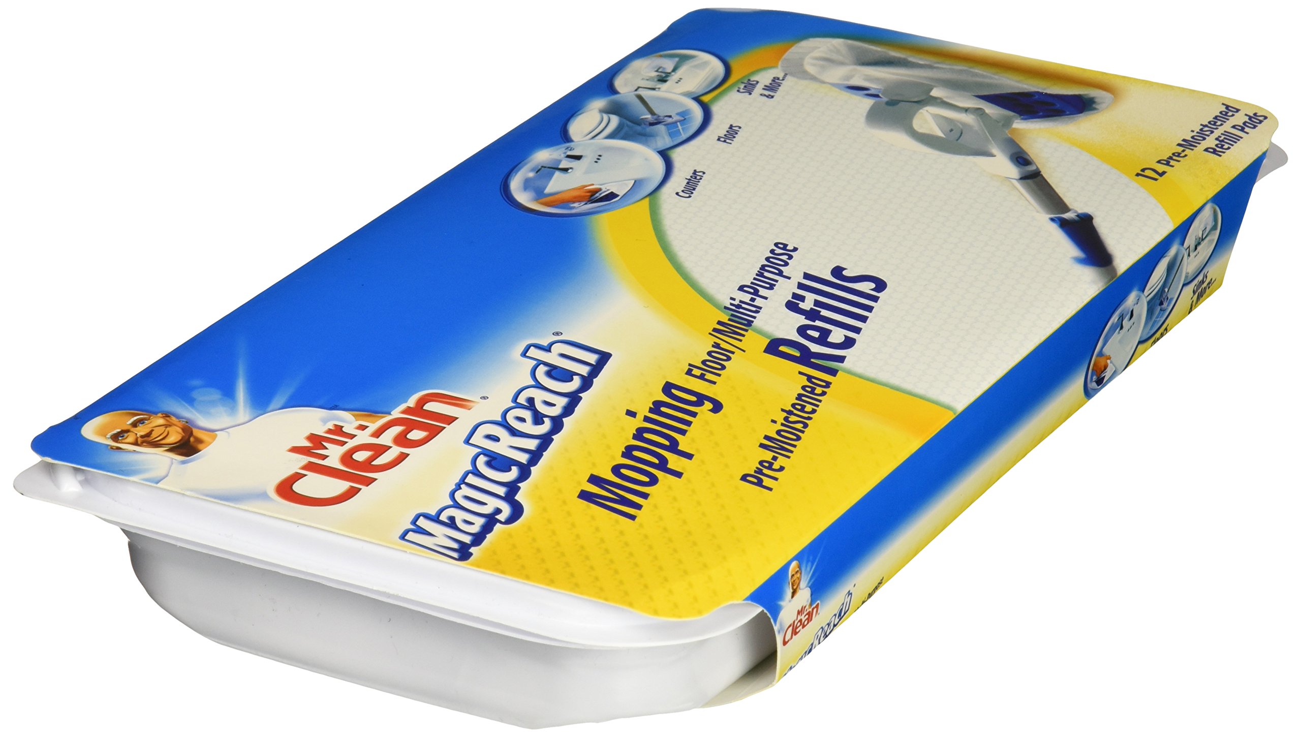 Mr Clean 443870 Magic Reach Mopping Refill, 12 Count