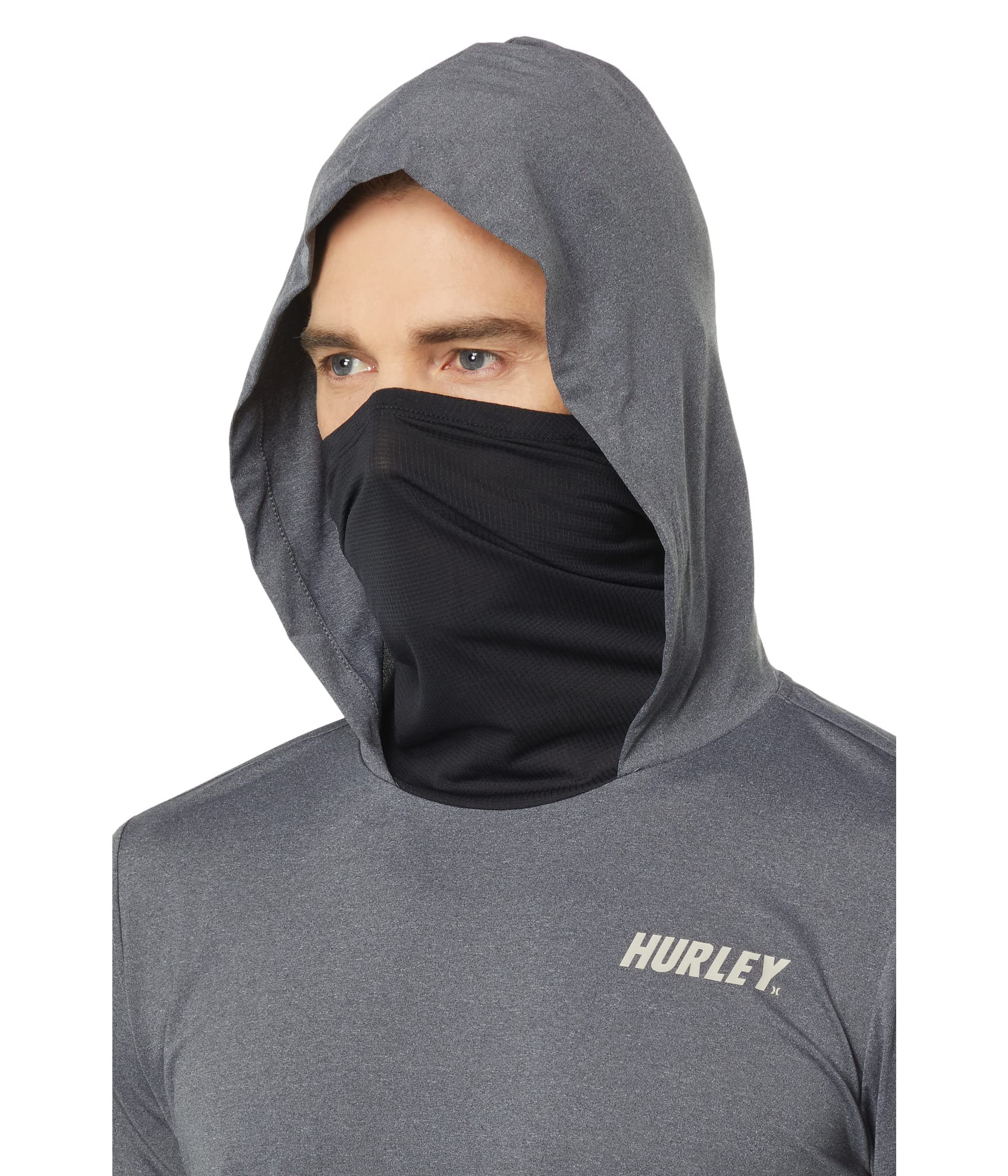 Hurley Rash Guard — koszulka Mężczyźni H2o-dri Atticus Fastlane Upf Ls Top Kaptur