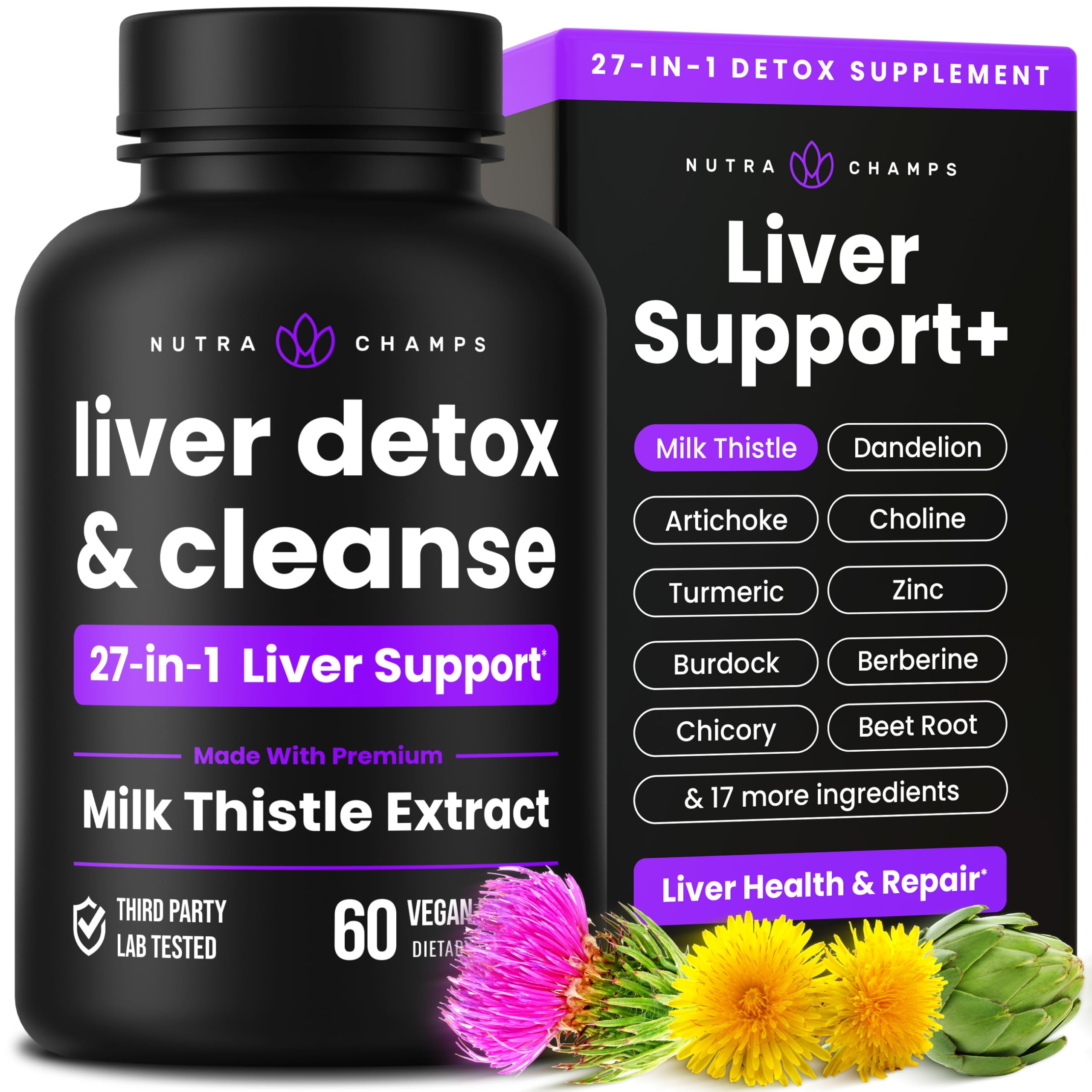 NutraChamps Liver Cleanse Detox & Repair
