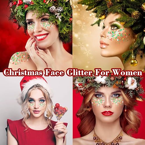 Miniatura 62 de MEICOLY Neon Green Body Glitter Gel,UV Blacklight Chunky Face Glitter Gel,Glow in The Dark Glitter Paint,Singer Concert Music Festival Party Rave