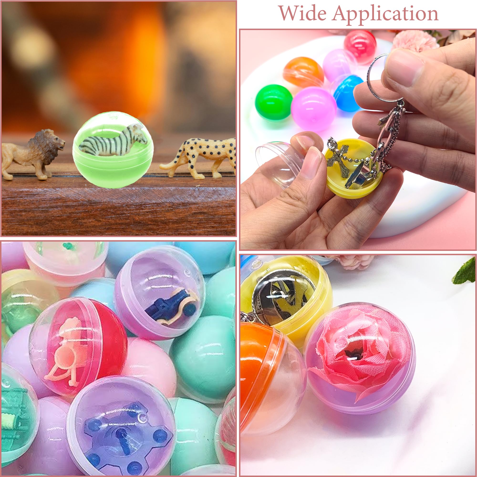 Bolas de acrílico rellenables transparentes 2 uds para manualidades y regalos de fiesta
