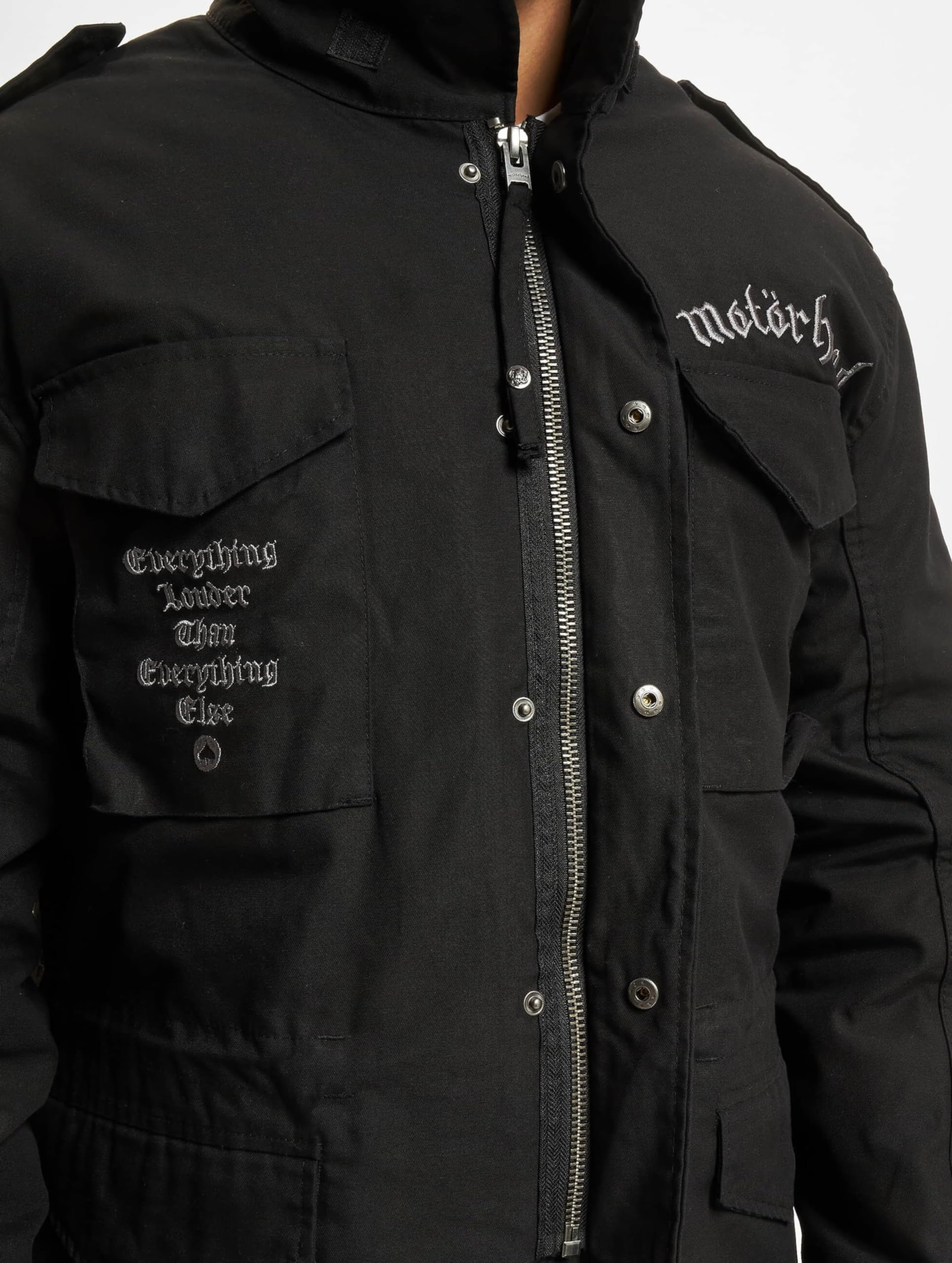 Brandit Motörhead M65 Classic Jacket, Farbe: black, Größen: S bis 7XL