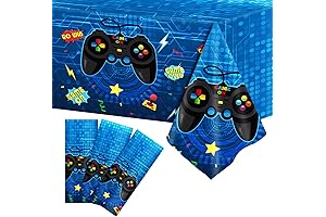 gisgfim 3pcs Video Game Party Tablecloths