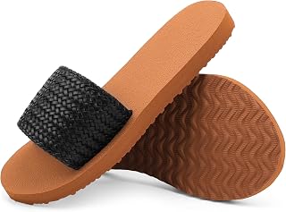 INMINPIN Braided Sandals Cushion Mat Slides for Girls