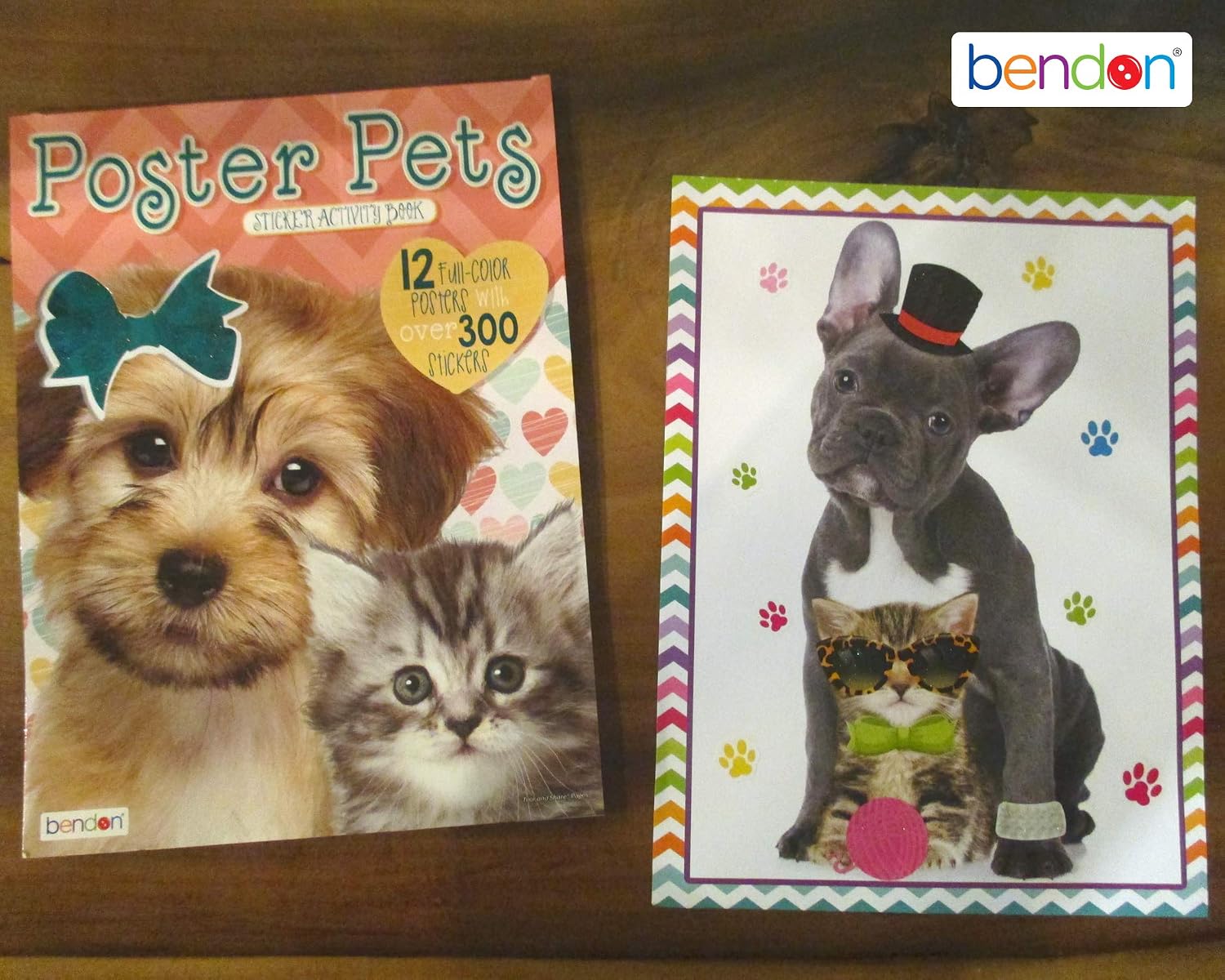 Bendon 44083 Poster Pets Sticker Activity Book, Multicolored