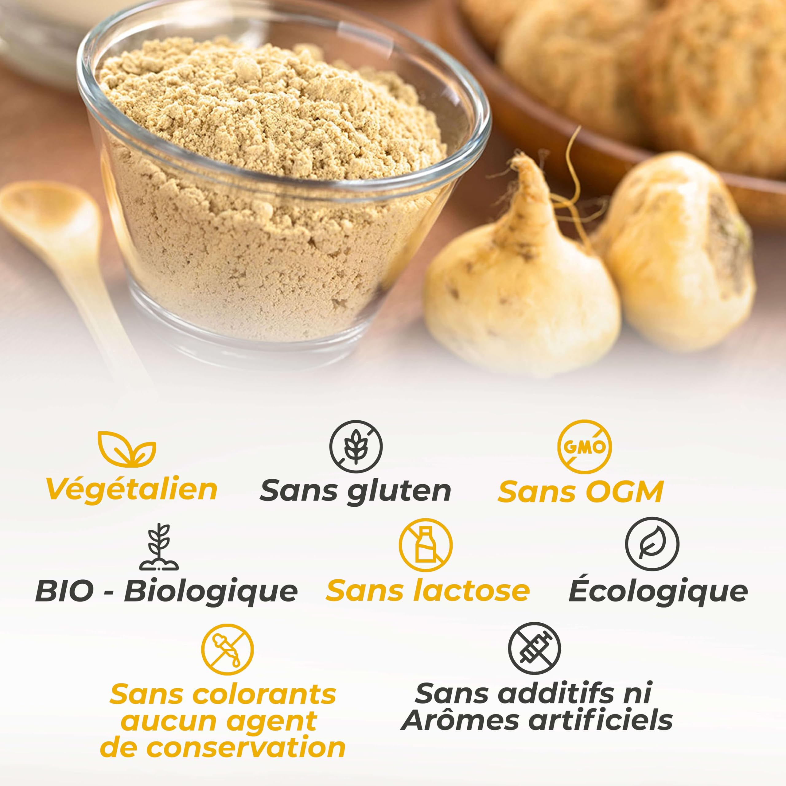Maca Andine | Racine De Maca Péruvienne 100% Pure et Naturelle. 120 Gélules BIO. Sans Additifs. Augmentation de l’énergie, de la Vitalité et Des Performances. Aide le Système Immunitaire et l'équilib
