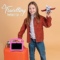 Vista 4 de Tableta para niños, tableta Android de 7 pulgadas y 32 GB para niños pequeños con Bluetooth, WiFi, control parental, cámara doble, GMS, funda a