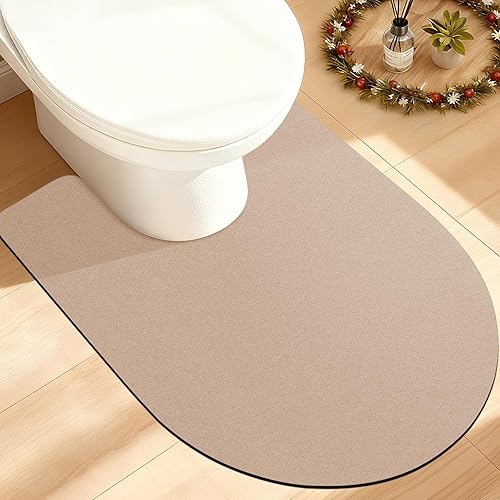 Miniatura 42 de ACCUMTEK Alfombrilla de Baño Ultrafina, Alfombrillas Antideslizantes de Espesor Reforzado para Debajo de la Puerta, Alfombras de Baño 2-gris