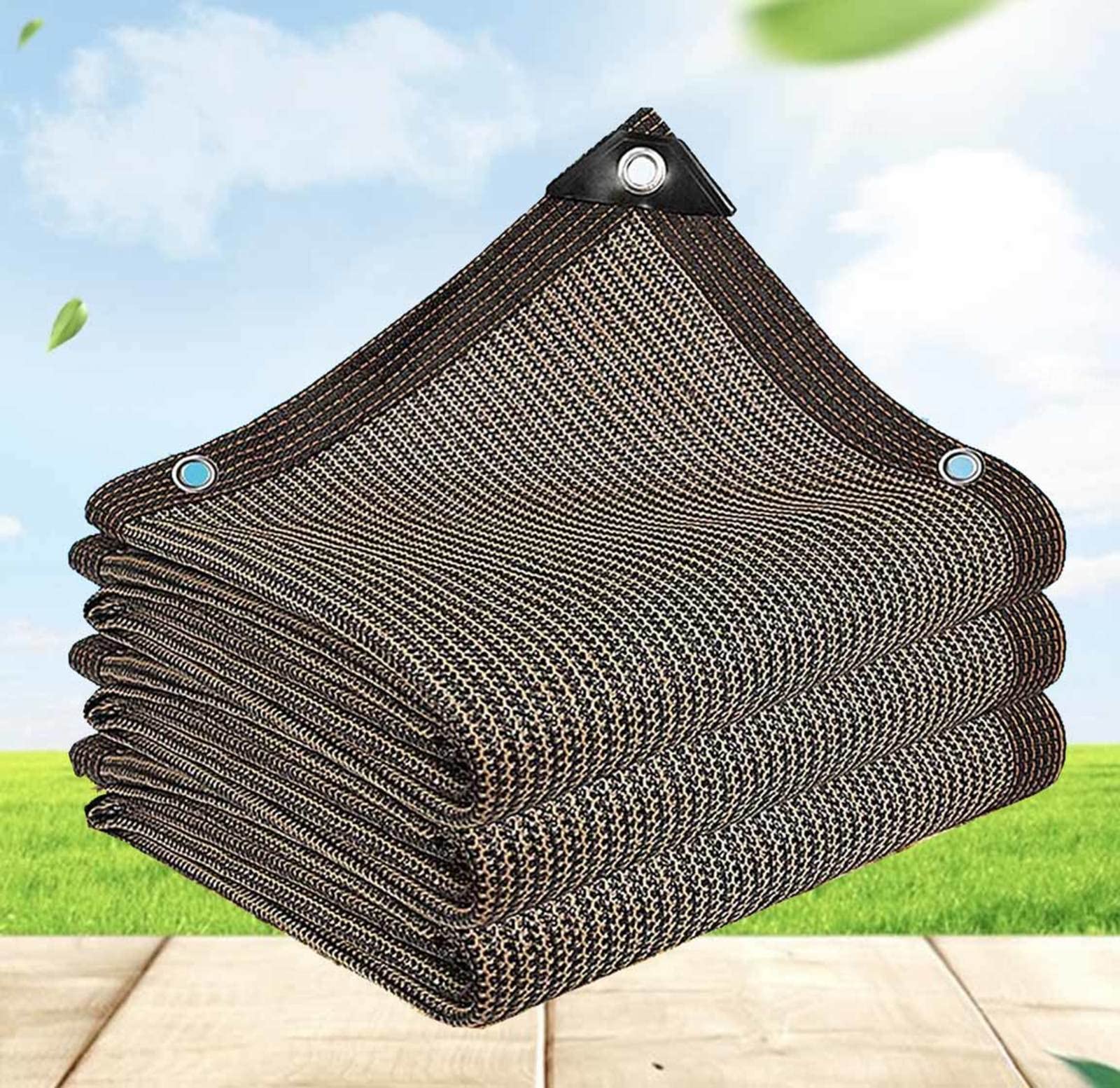 GJZQDKX UV Protection Sun Shades for Pergolas Breathable Canopy Shade Net AntiAging Outdoor Tarpaulin Covers for Plants Flowers and Patios Brown 5x8m
