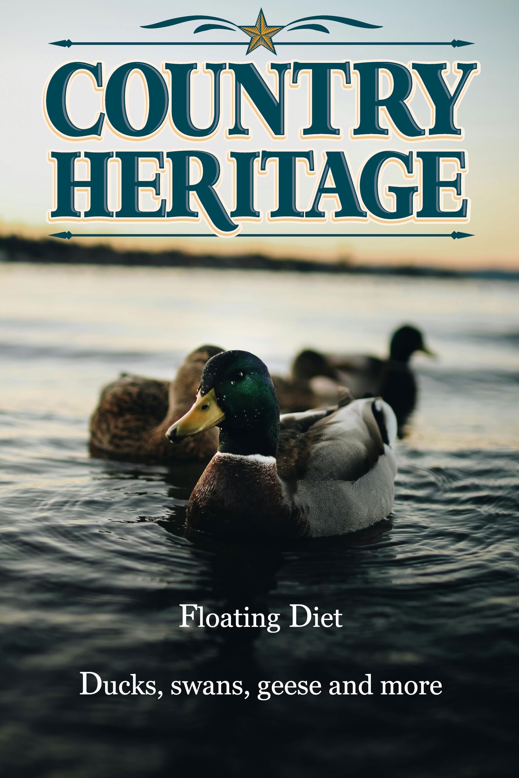 Country Heritage Waterfowl Feed Floating Food for Ducks, Swans and Geese (20 Pounds)