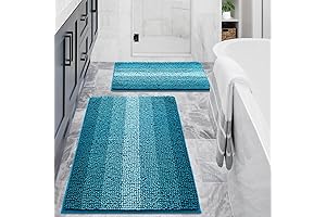 Absorbent Teal Bathroom Rugs Set for Ultimate Comfort and Decor