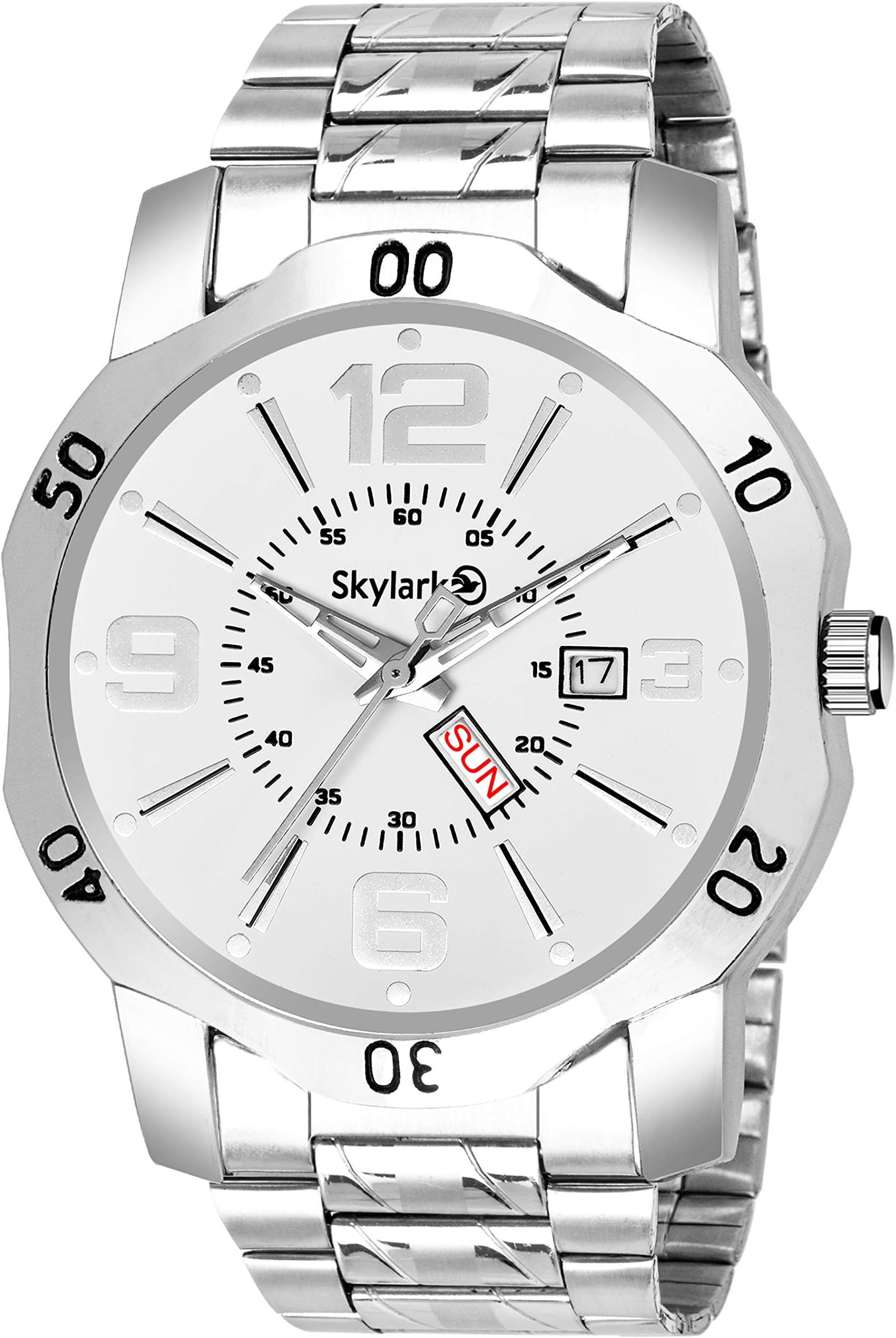 Skylark Analog Silver Dial Men's Watch-Sky-586