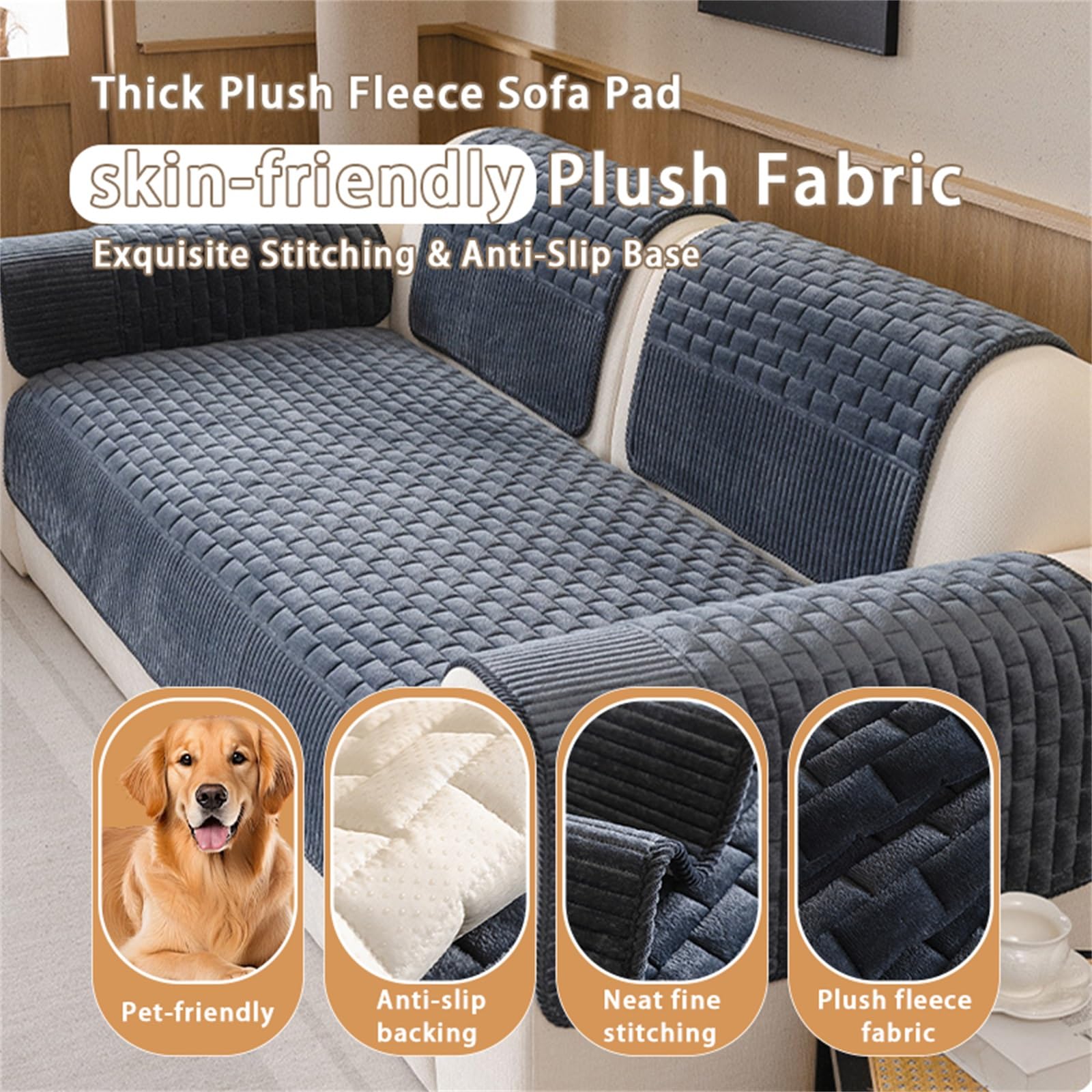Générique Housse de Canapé for Chiens, Flanelle for Animaux de Compagnie