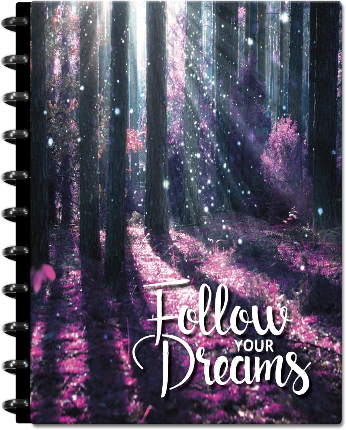 Tools4Wisdom Customizable Planner - 8.5x11 Inch Hardcover - Discbound Daily Weekly Monthly Disc Planner - Undated - 1DSC - Follow Your Dreams