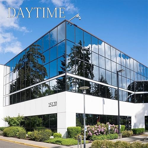 Miniatura 5 de Lifup Película de privacidad para ventana unidireccional, bloqueo solar, privacidad diurna, adherencia estática, tinte de ventana reflectante anti