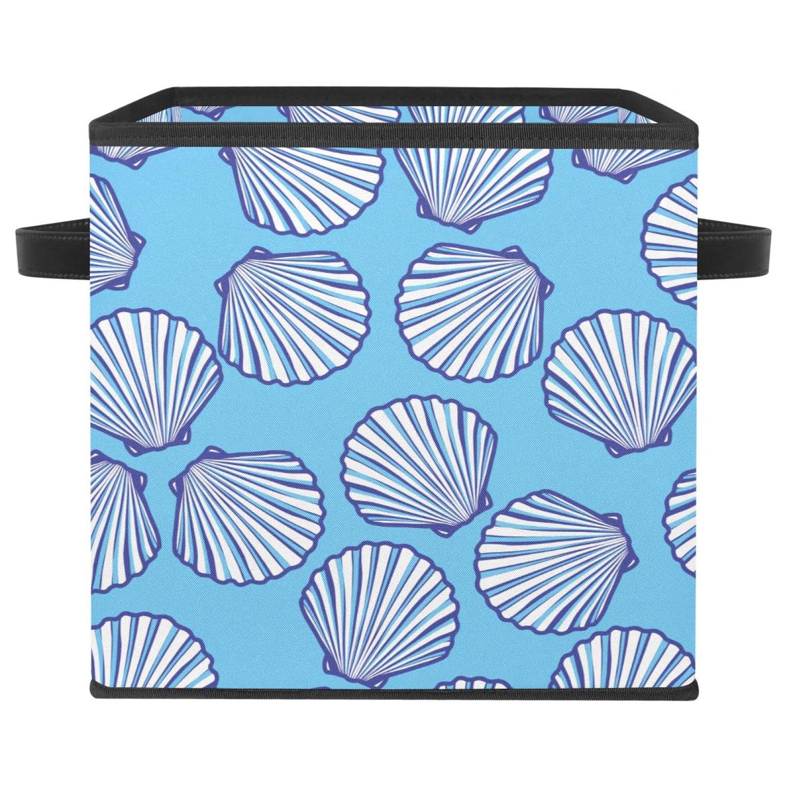 Cube de rangement en tissu pour chambre et jouets design conque