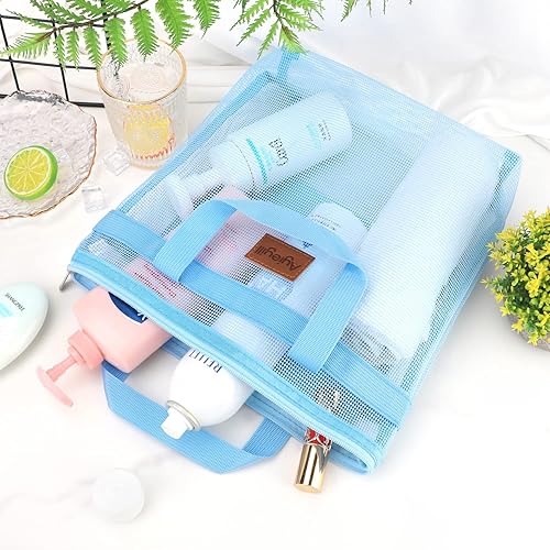 Miniatura 4 de Organizador de ducha portátil, bolsa de malla para ducha, de secado rápido, artículos de tocador y organizador de baño para dormitorio