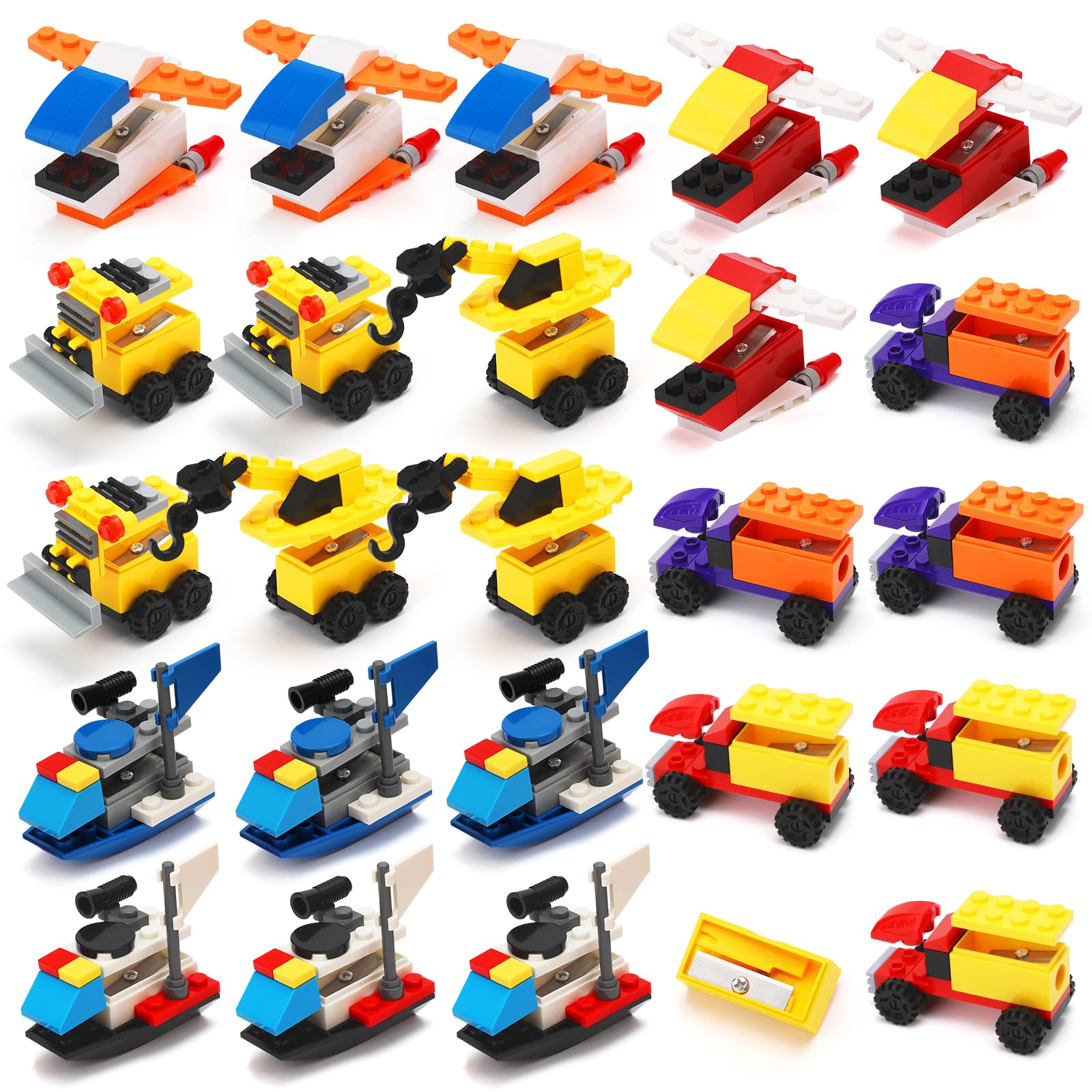 SKAMORI 24 Stück Anspitzer Mit Behälter für Kinder, Bleistiftspitzer für Mitgebsel Kindergeburtstag 5 6 7 8 9 10 Jahre, Give Aways Kindergeburtstag & Kleine Geschenke für Kinder