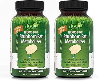 Irwin Naturals Thermo-Burn Stubborn Fat Metabolizer - 75 Liquid Soft-Gels - 2 Pack