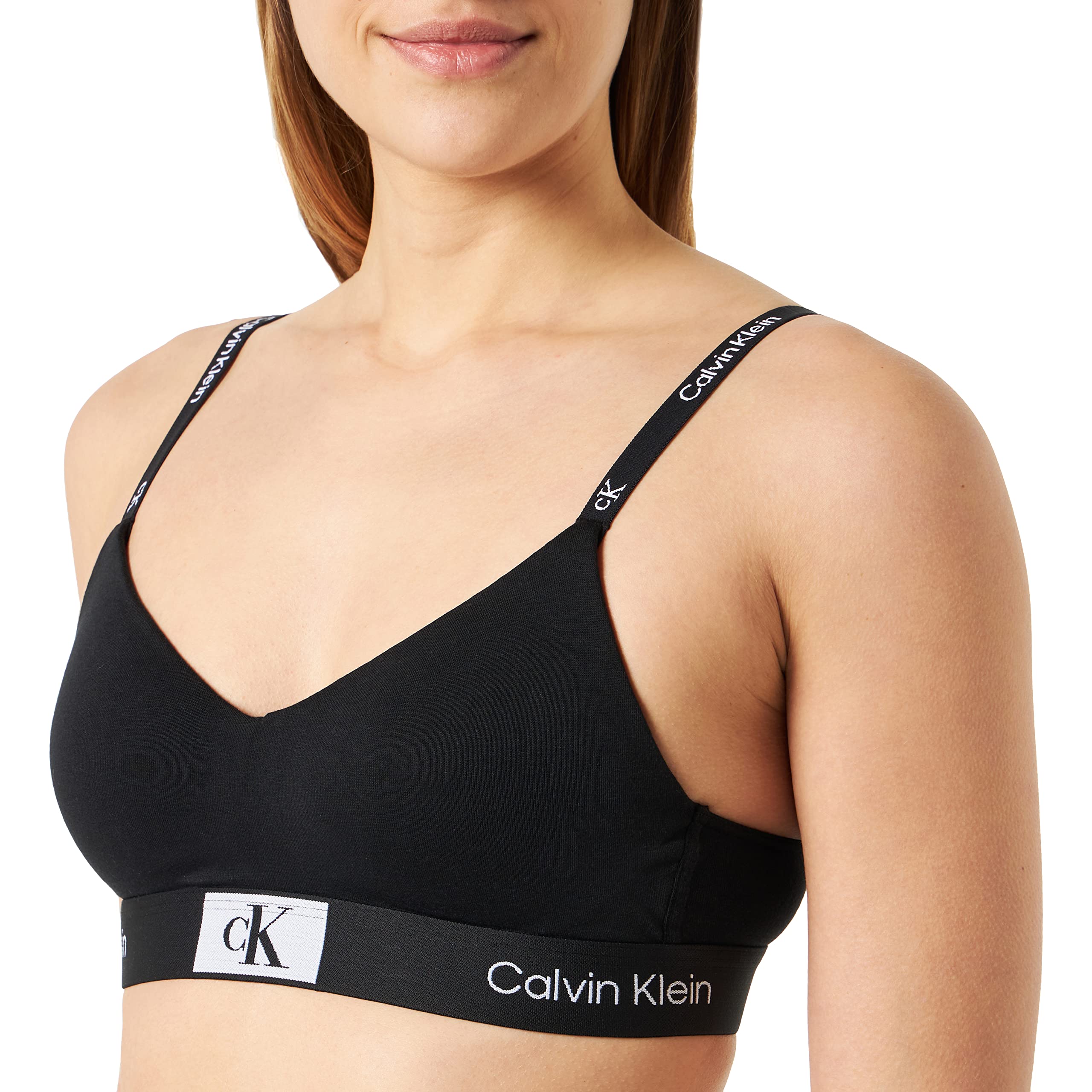 Calvin Klein Women Bralette Stretch, Black (Black), S
