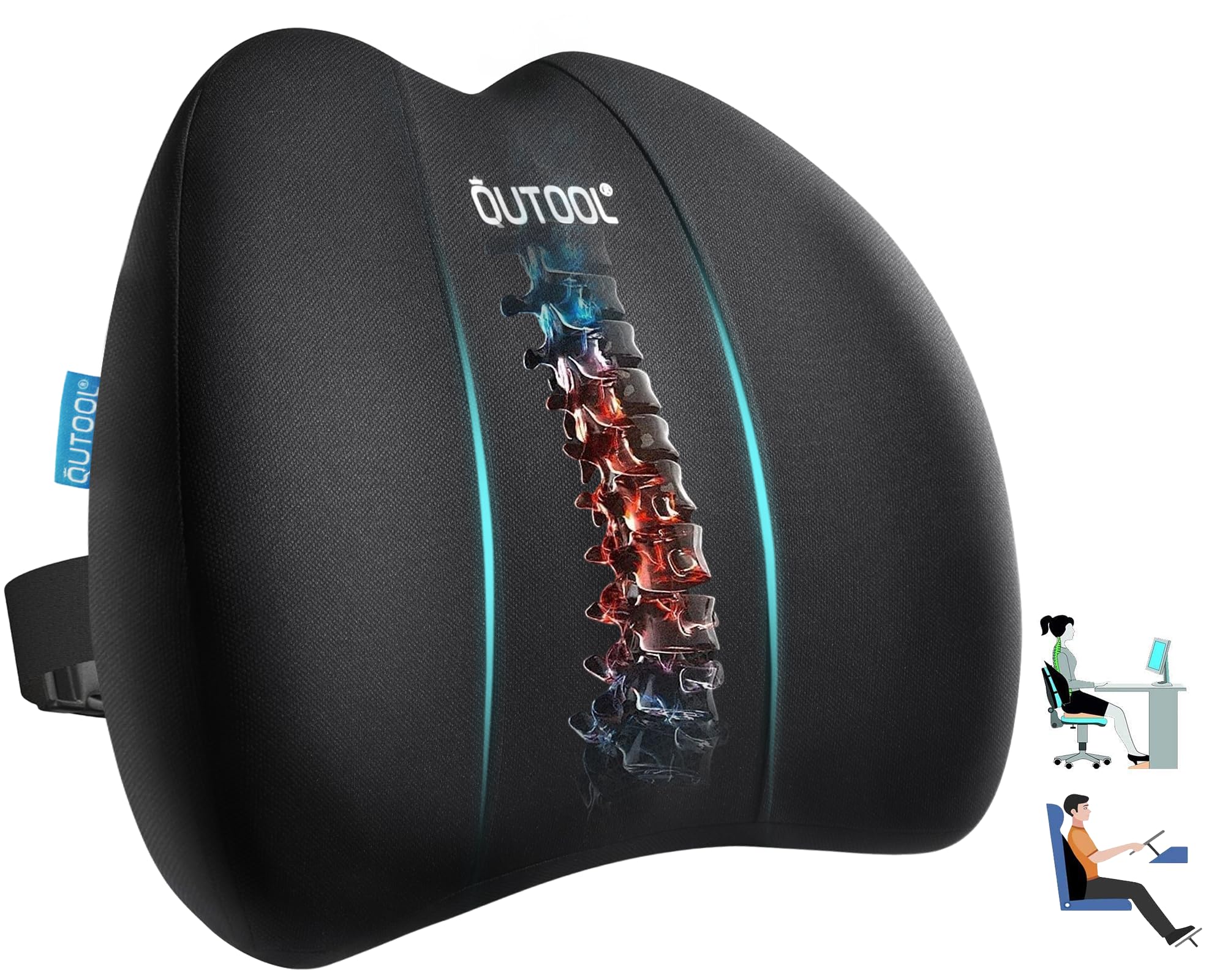 Lumbar Support Pillow Double Straps