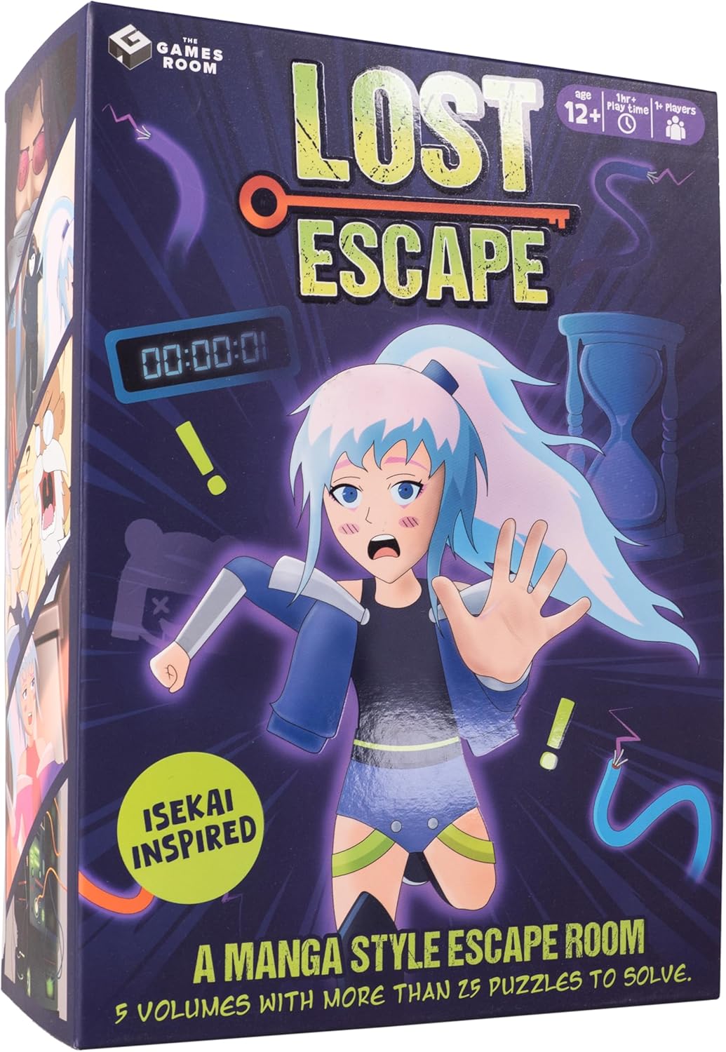 Lost Escape Game. Manga Style Escape Room Game. Complete with 5 Volumes. Family Games Night. Play Solo or in Teams.