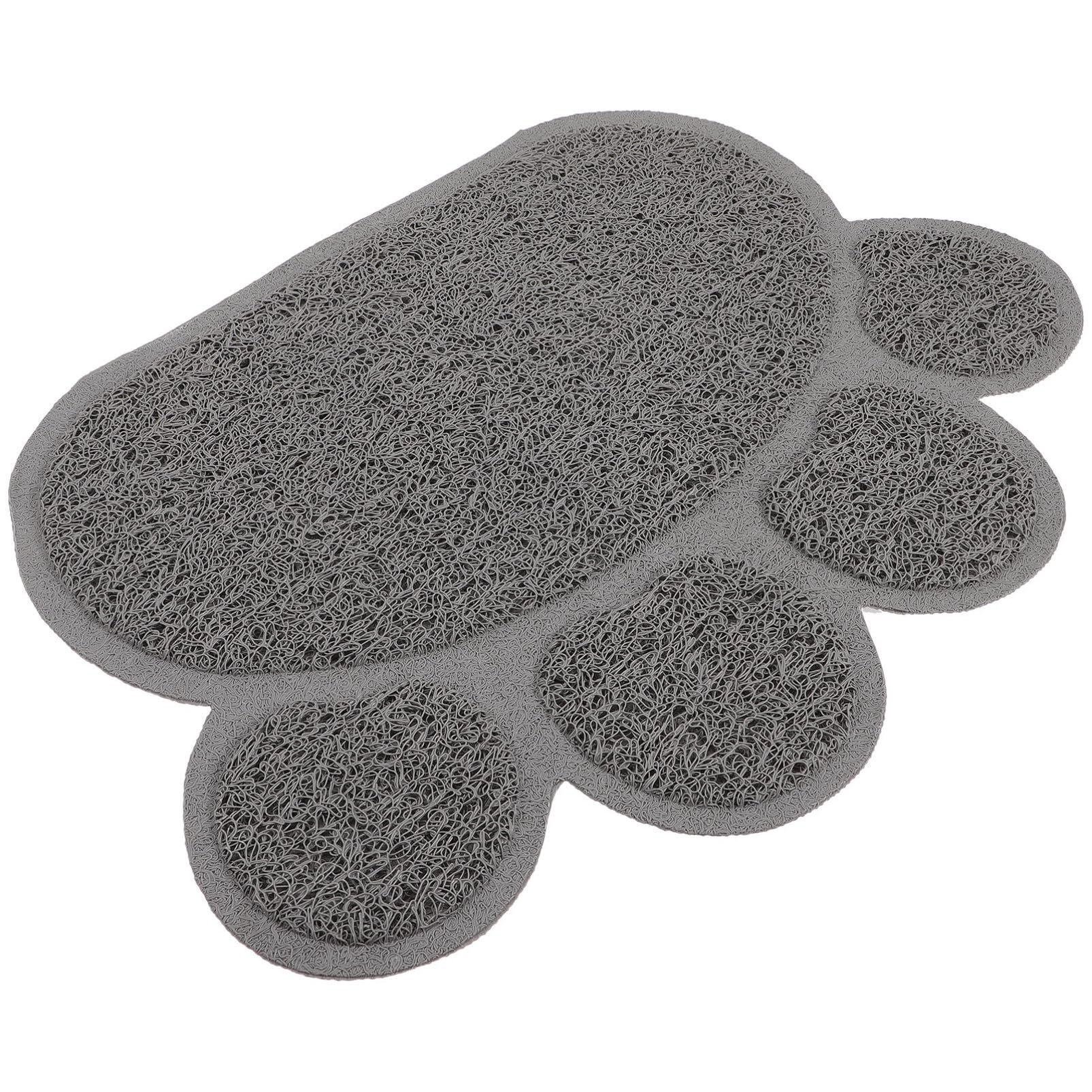 BESPORTBLE 4 Stück rutschfeste Haustiermatte drinnen Möbelschutz vor Katzen katzentoilettenauskleidung katzenklo vorlegematte katzenstreu katze hundefutter pad Essensmatte PVC Grey