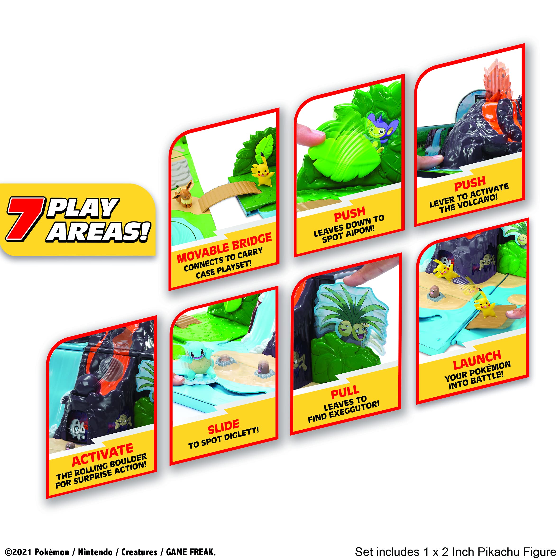Unbekannt AB Gee 674 PKW2366 Pokemon Tragetasche Volcano Spielset, rot