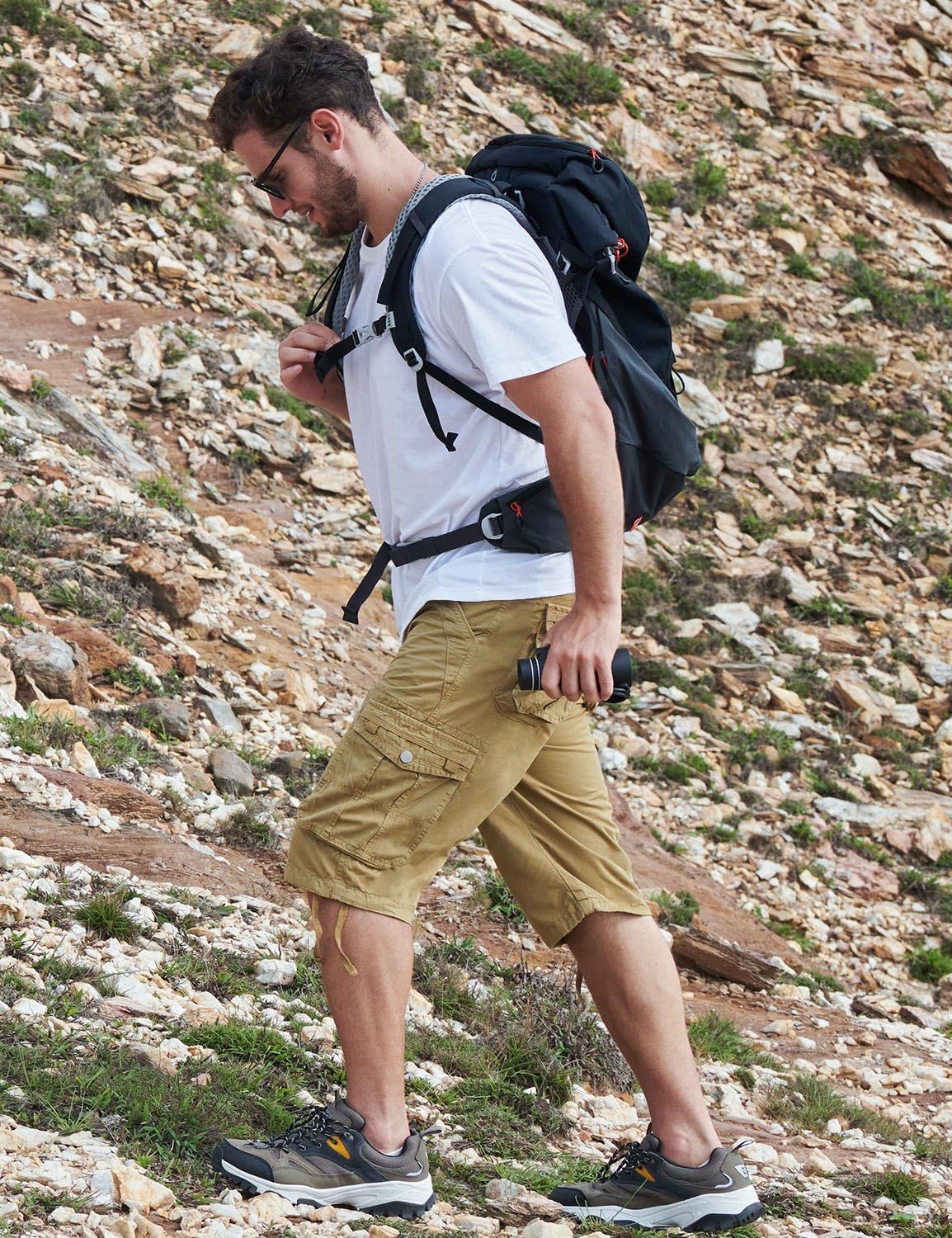 Cargo Shorts for Men Multi Pockets Mens Shorts Below Knee Casual Hiking Summer Shorts - Image 3