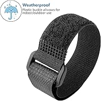 Vista 4 de Pasow Sujetacables ajustables con hebilla de plástico (paquete de 25 unidades)