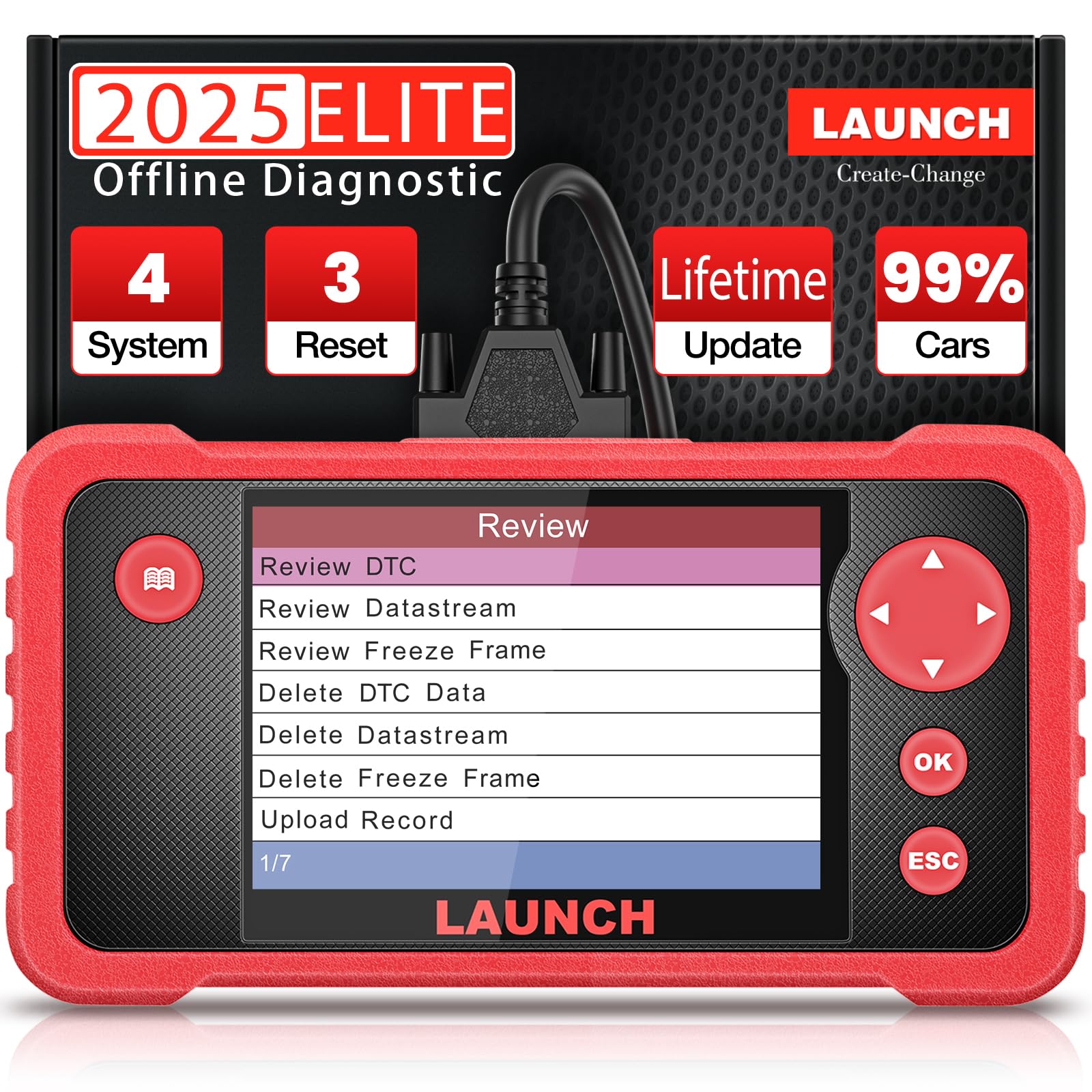 LAUNCH CRP123 V2.0 Plus Alles System OBDI/OBDII Scanner 