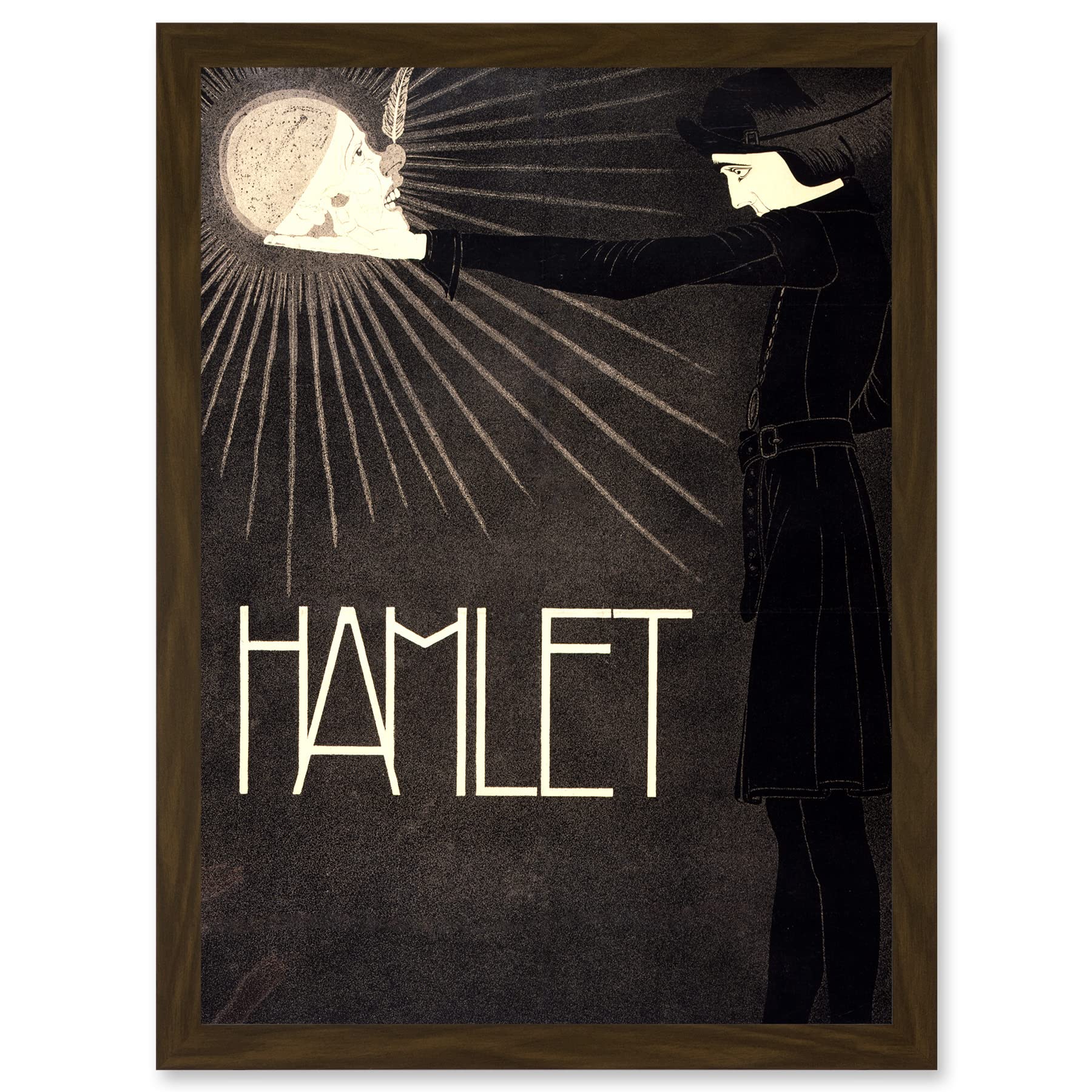Artery8 Hamlet Shakespeare Netherlands Theatre Stage Play Vintage A4 Artwork Framed Wall Art Print