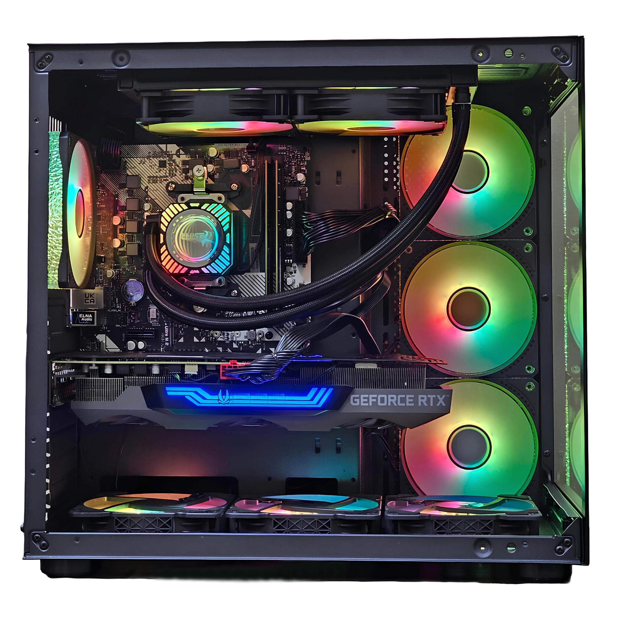 GAMING PC i7 10700 (Upto Ghz) NVIDIA RTX 3070 8GB DDR6, 32GB DDR4 RAM,  GF PSU750W80+BRONZE, 1TB Nvme, GODENFIELD 240mm Liquid Cooler