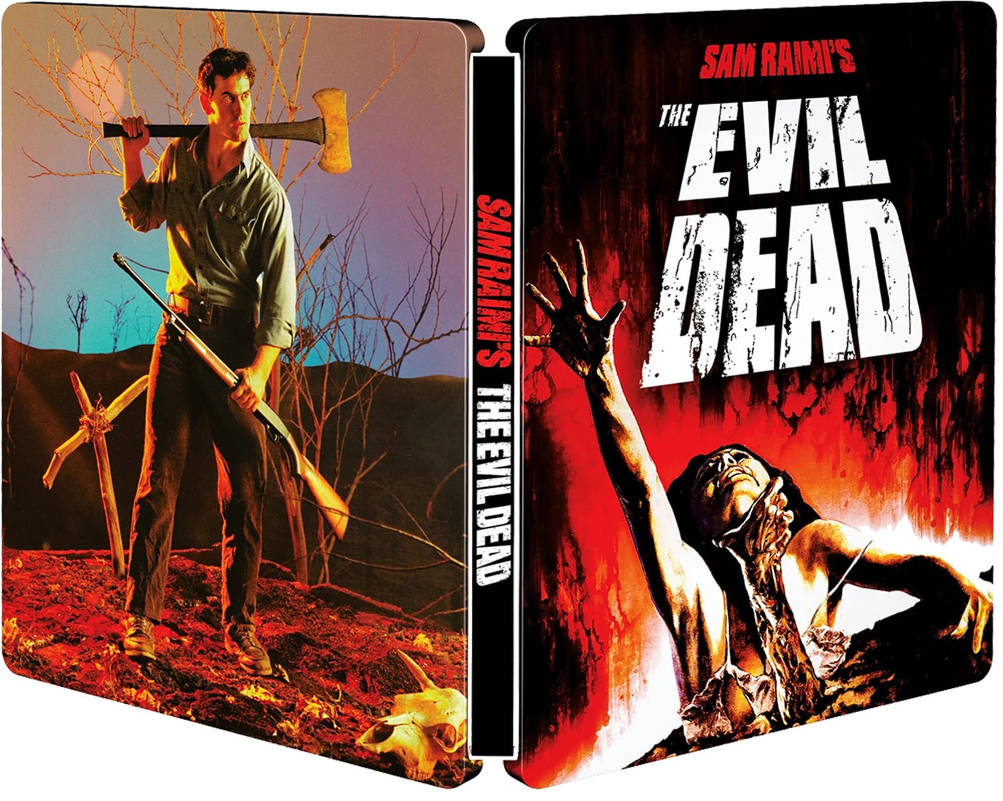 The Evil Dead (Limited Edition, SteelBook) [45th Anniversary] [1981] [4K UHD + Blu-ray] [Region Free]