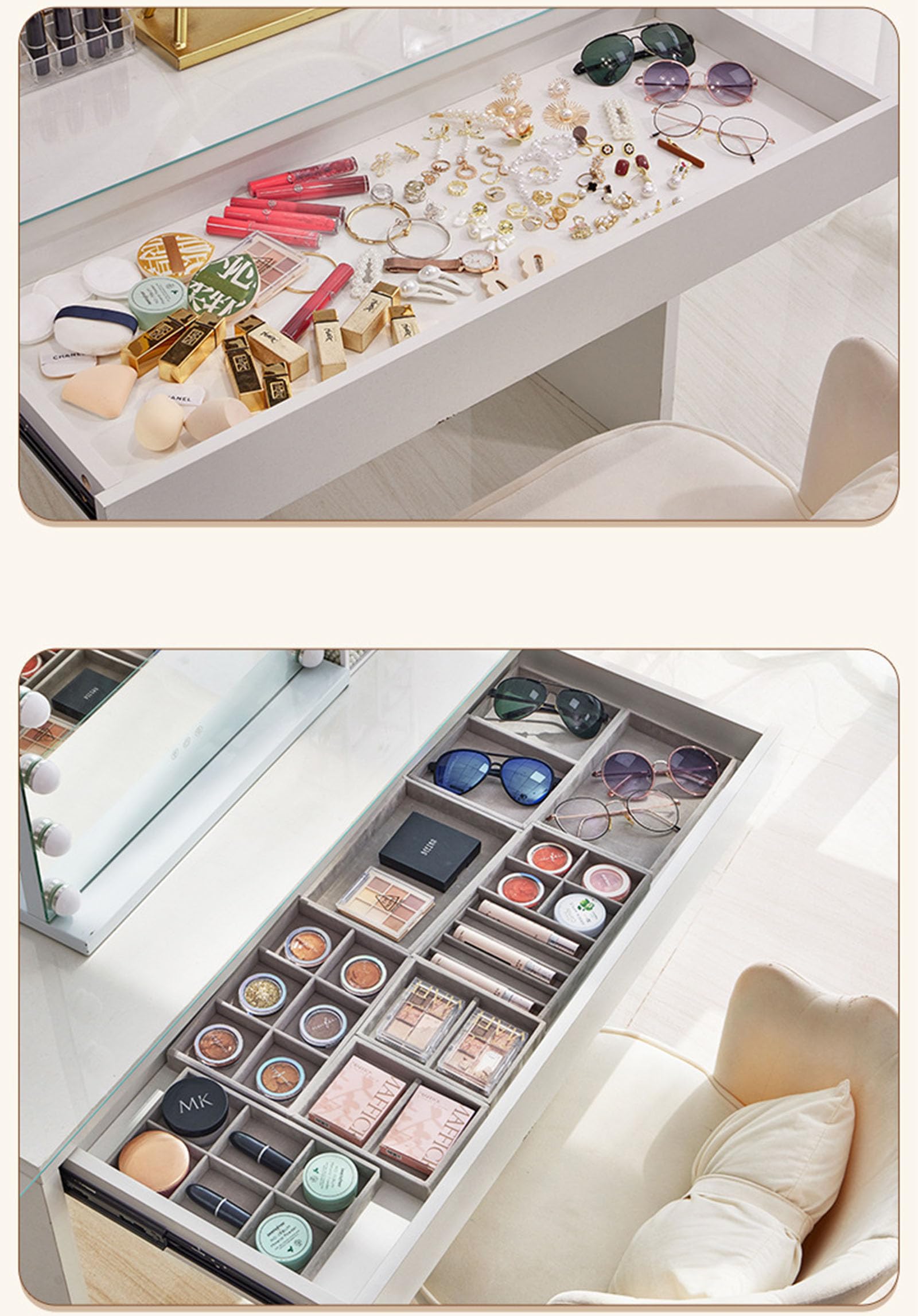 Amazon｜アクセサリー メガネケース メガネディスプレイトレイ 優雅な